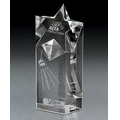 Nebula Rising Crystal Award (4"x8"x2 3/8")